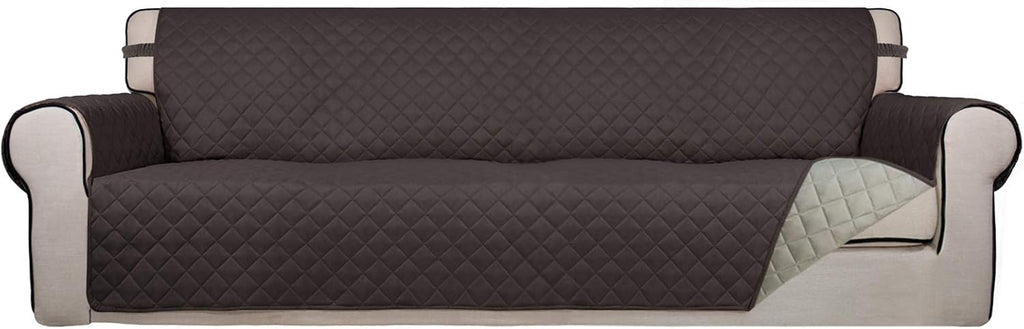 PureFit Reversible Quilted Sofa Cover, Water Resistant Slipcover Furniture Protector, Washable