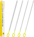 Straw Clean Brush Extra Long 12 Inch Straw Tube Brushes for Cleaning, Reusable Drinking Straw