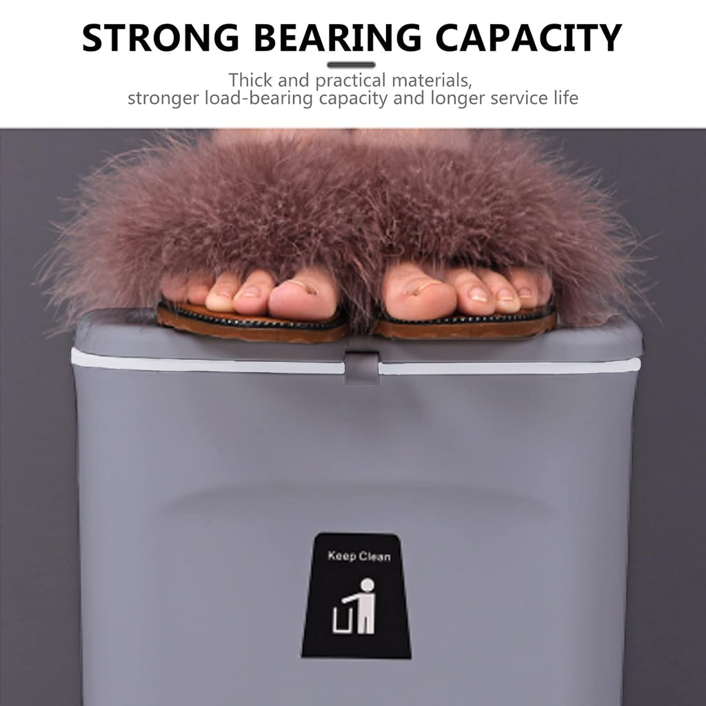 TOPROAD Kitchen Hanging Trash Can, 2.4 Gallon Wall Mounted Counter Waste Compost Bin, Small Garbage