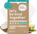Kind Laundry Detergent Sheets Stain-Fighting Enzymes - Plant Powered Eco-Friendly Laundry Soap