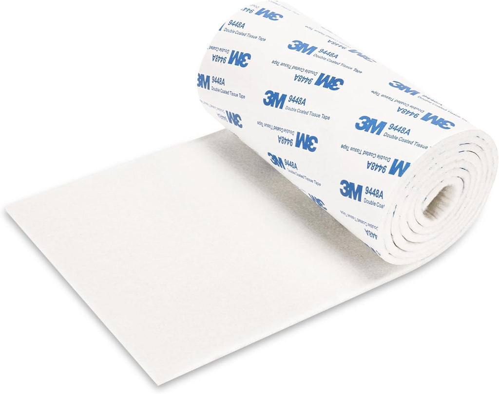 Felt Furniture Pads, Non Slip Self Adhesive Cuttable Felt Tape White Heavy Duty Felts Strip Roll