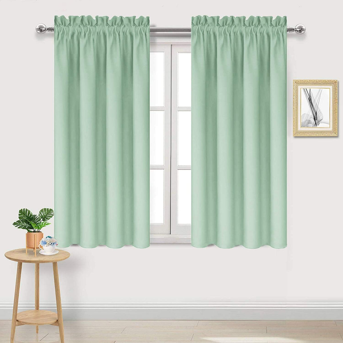 DWCN Blackout Curtains Room Darkening Thermal Insulated Bedroom Curtains Window Curtain Panels, 42