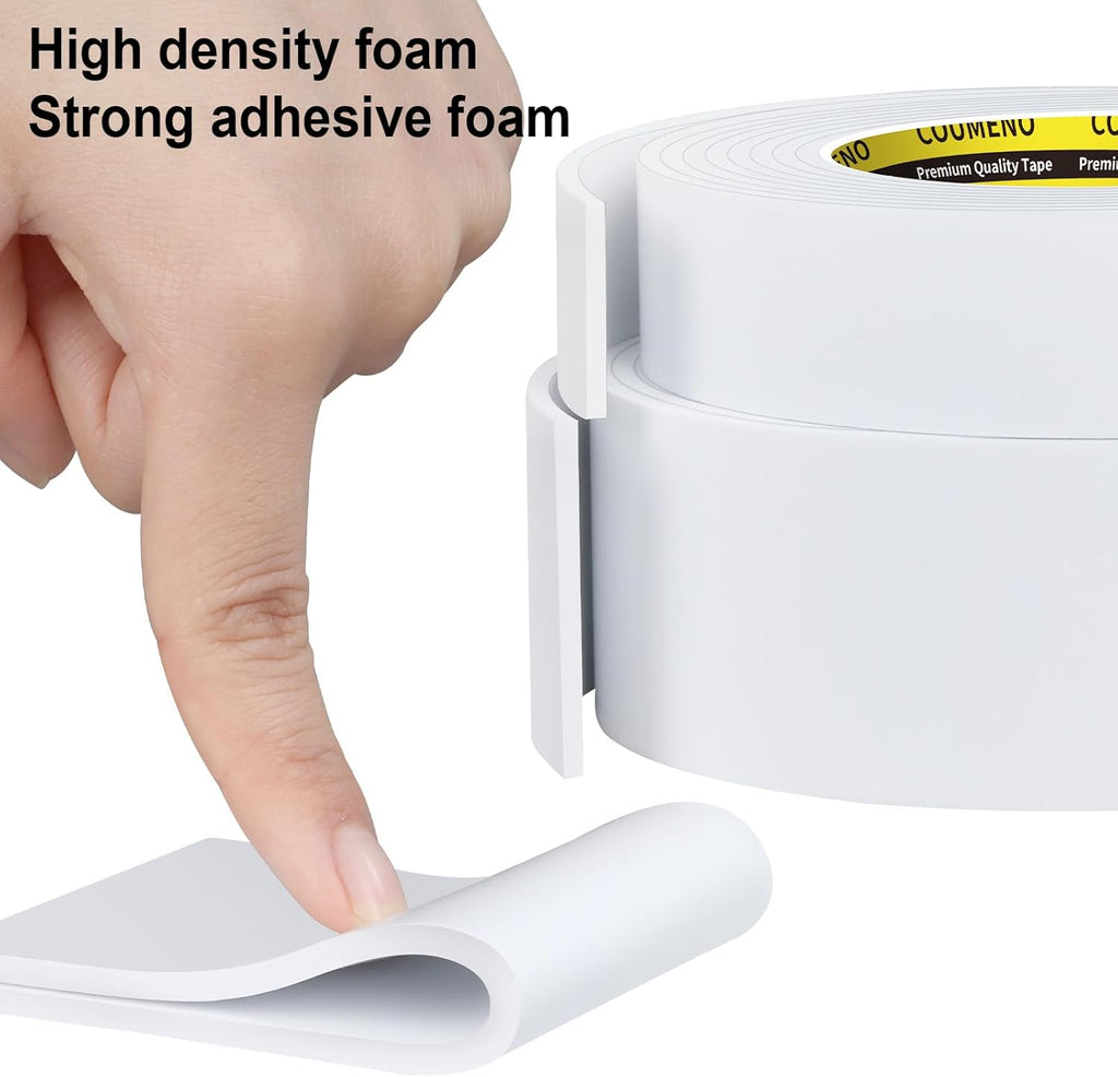 Foam Tape Single-Sided Sealing Strip 1.77inX16.4FT Sponge Tape Window Weather-Resistant