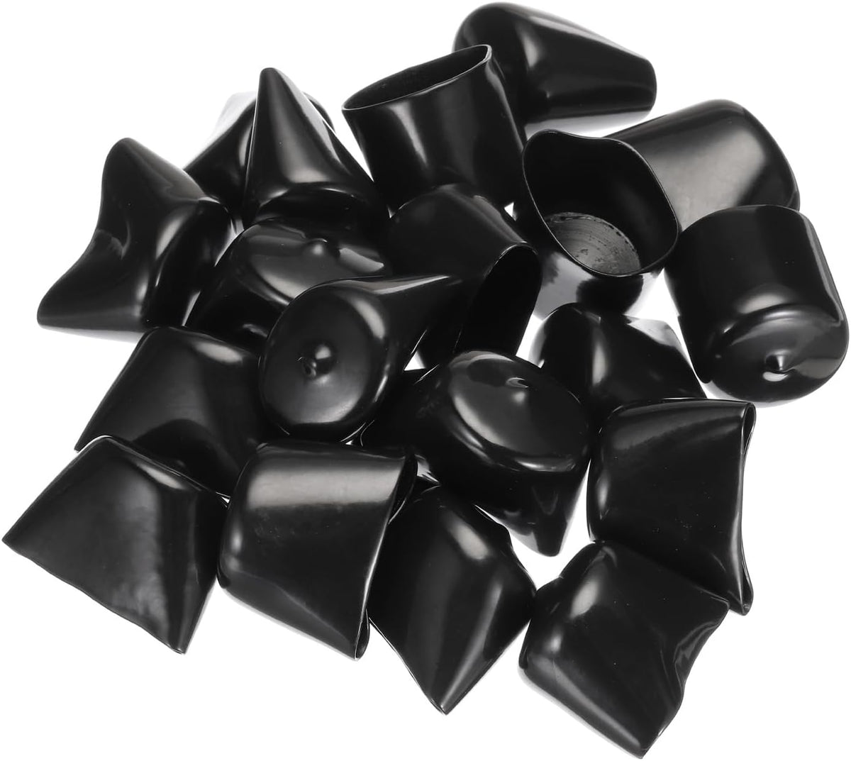 uxcell 20pcs Rubber End Caps 32mm ID Vinyl PVC Round Tube Bolt Cap Cover Screw Thread Protectors