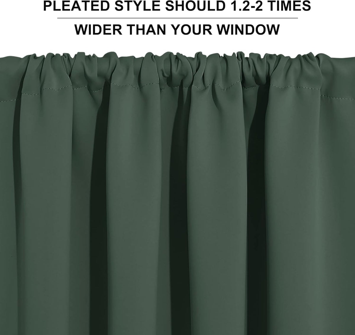 RYB HOME Living Room Curtains 72 inch Length 2 Panels Set, Thermal Insulated Privacy Window Drapes