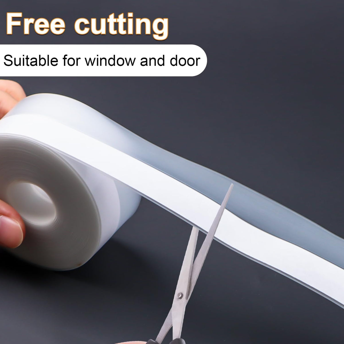 FOURGUN Silicone Weather Stripping Seal Door Tape 45 MM * 33FT Insulates Soundproofs Perfect for