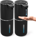 2 Pack Automatic Soap Dispenser Touchless,Liquid Hand Soap Dispenser 12.8oz USB 4levels Adjustable