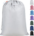 Polecasa Extra Heavy Duty Large Laundry Bag with Sturdy Handles, ID Tag & Drawstring Closure, 28 x