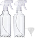 Airbee Plastic Spray Bottles (2-Pack, 16.9 Oz) Spraying, Clear