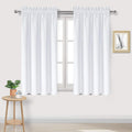 DWCN White Curtains for Living Room Thermal Insulated, 50% Light Blocking Curtains for Bedroom