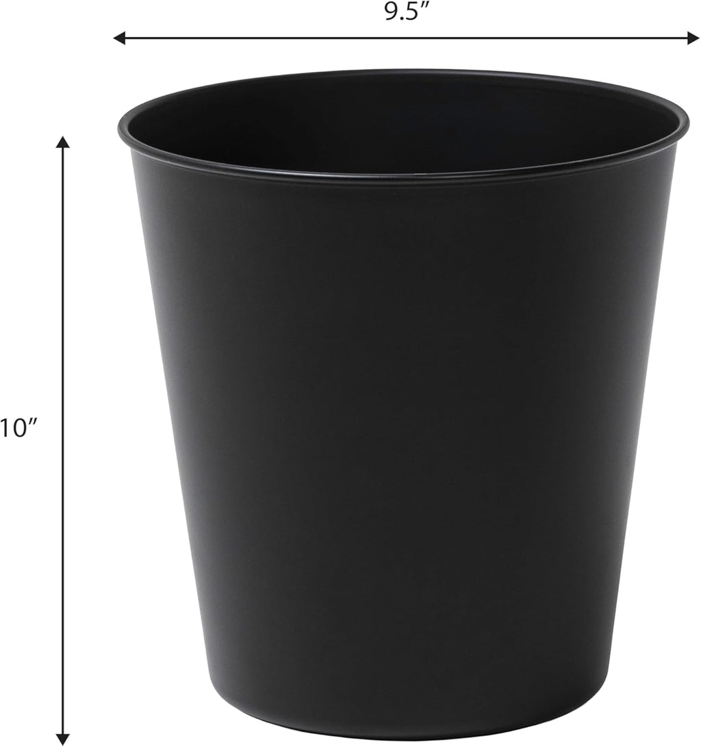 happimess HPM1113A Nolan Modern Classic Smooth Steel 2-Gallon Wastebasket for Home, Bathroom