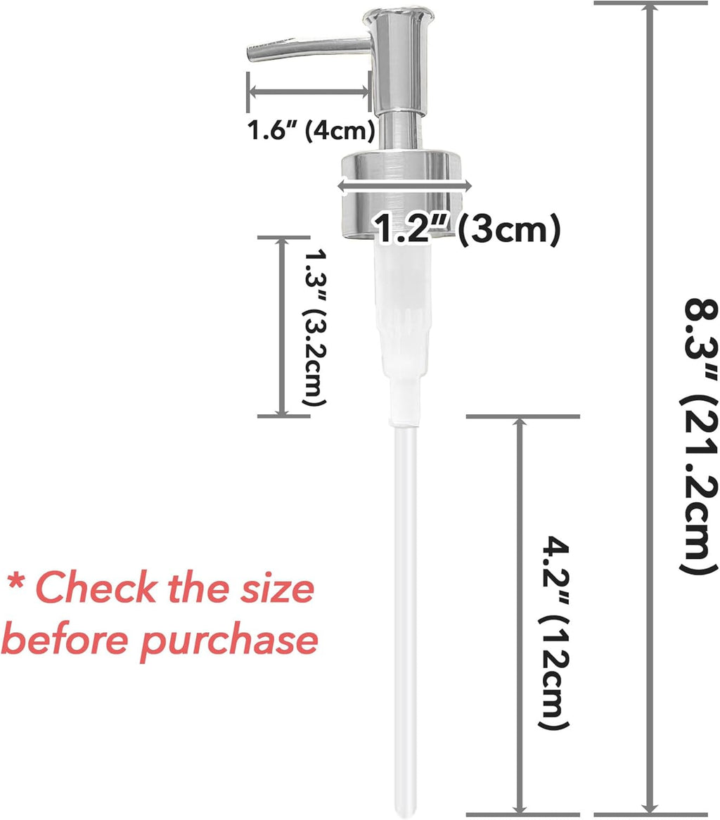 Soap Dispenser Pump Head Replacement 10 Pack, 28/400 Threads Standard Size, for Bathroom and