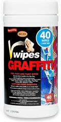 V-Wipes Graffiti Remover Wipes – Pre-Moistened Towels for Paint, Ink & Marker Removal – Non-Toxic