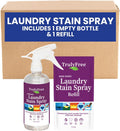 Truly Free Laundry Stain Remover Spray for Clothes - Removes Tough, Dried-In Stains on Whites &