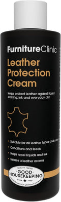 Furniture Clinic Leather Protection Cream | 2-in-1 Leather Conditioner & Waterproofing Protector