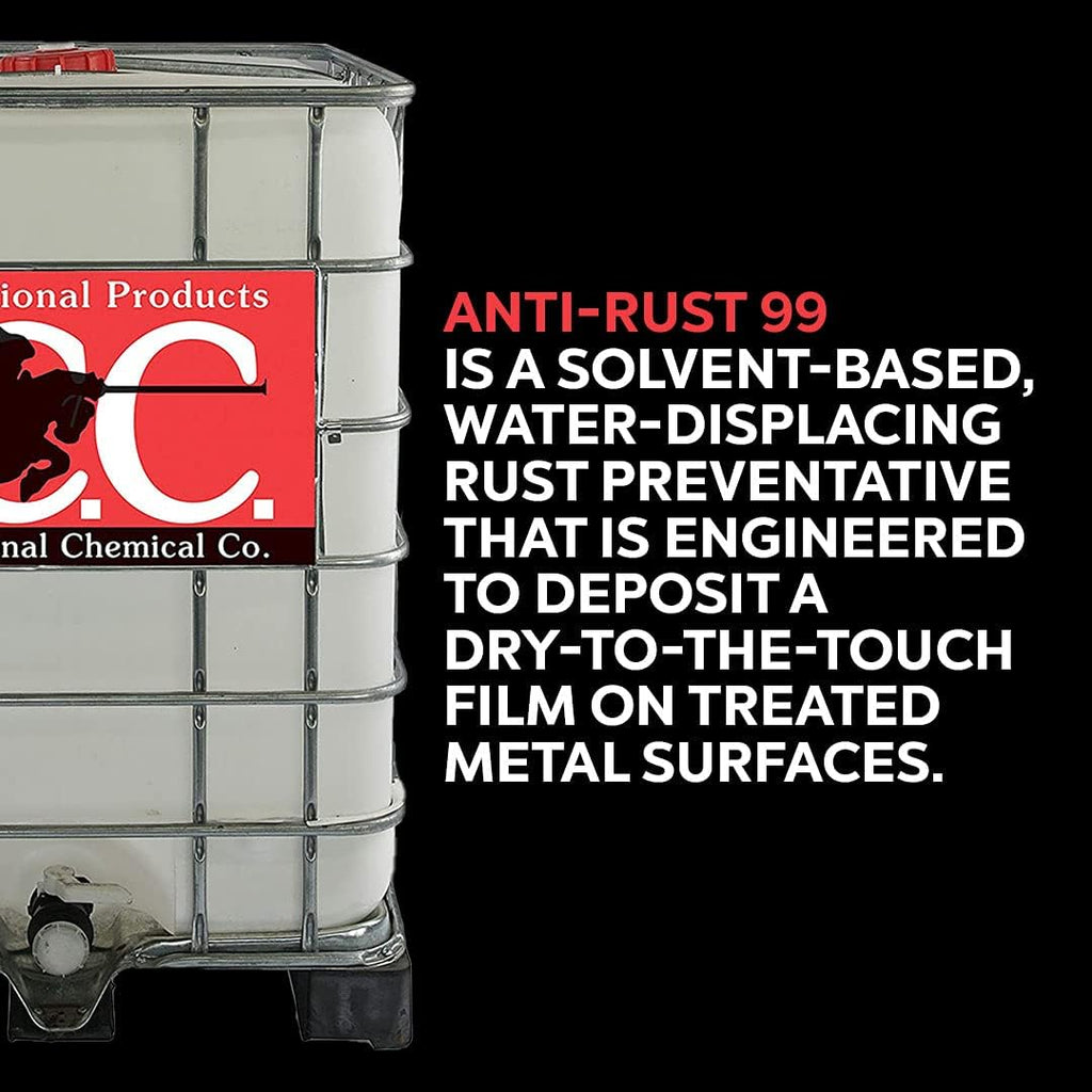 Anti-Rust 99 High-Performance Evaporative Solvent Rust and Corrosion Preventative; MIL C 16173 D
