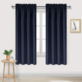 DWCN Navy Room Darkening Blackout Curtains - Thermal Insulated Privacy Energy Saving Window Curtain