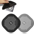 2 Pack Shower Drain Hair Catcher Silicone Drain Protector Hair Stopper with Suction Cup for Shower