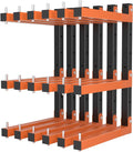 Lumber Storage Rack Wall-Mounted Lumber Racks Heavy Duty Wood Storage Rack with 9-Level Holds Up