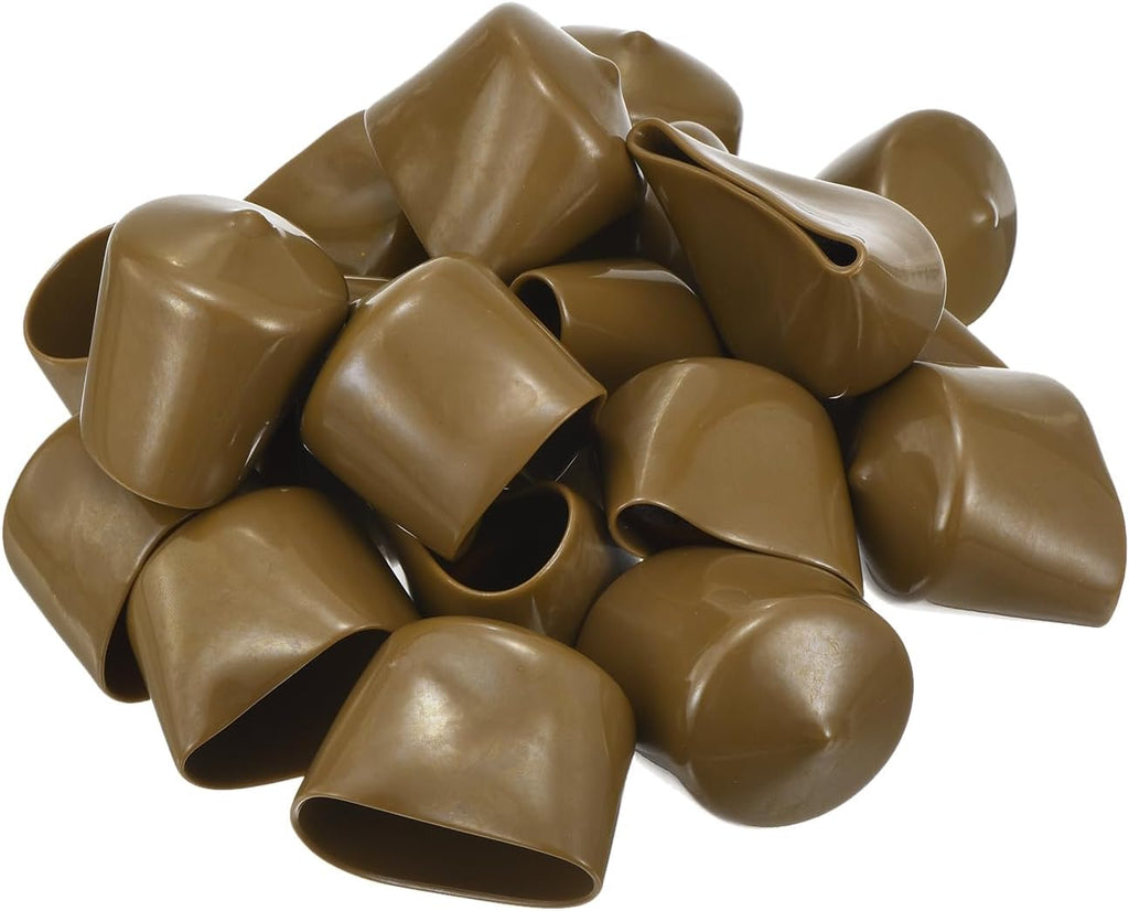 uxcell 20pcs Rubber End Caps 36mm ID Vinyl PVC Round Tube Bolt Cap Cover Screw Thread Protectors