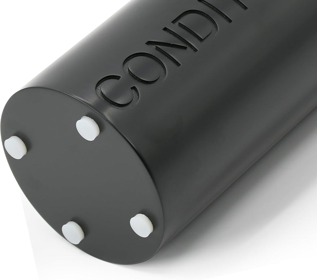 Matte Black Conditioner Dispenser Luxurious Refillable Pump Bottle with Black Resin Pump and