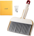 Mini Broom and Dustpan Set - Compact Cleaning Kit for Home, Car, Camping, Pet Hair, Small Spaces &