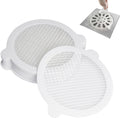 60 Pack Disposable Shower Drain Hair Catcher Hair Trap Drain Covers 4.4” Extra-Wide Mesh Hair