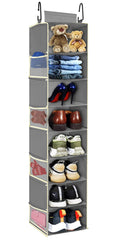 roomtalk Large-Sized Hanging Shoe Organizer 8-Shelf, Hanging Closet Organizer with 8 Side Pockets