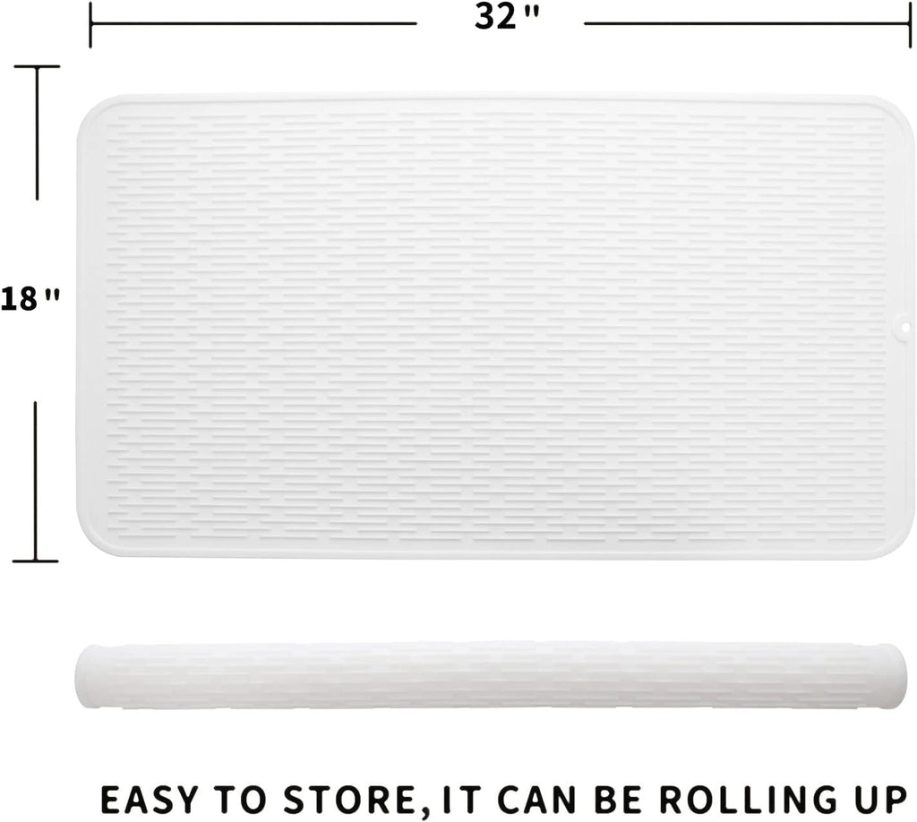 Silicone Dish Drying Mat for Multiple Usage,Easy clean,Eco-friendly,Heat-resistant Silicone Mat for