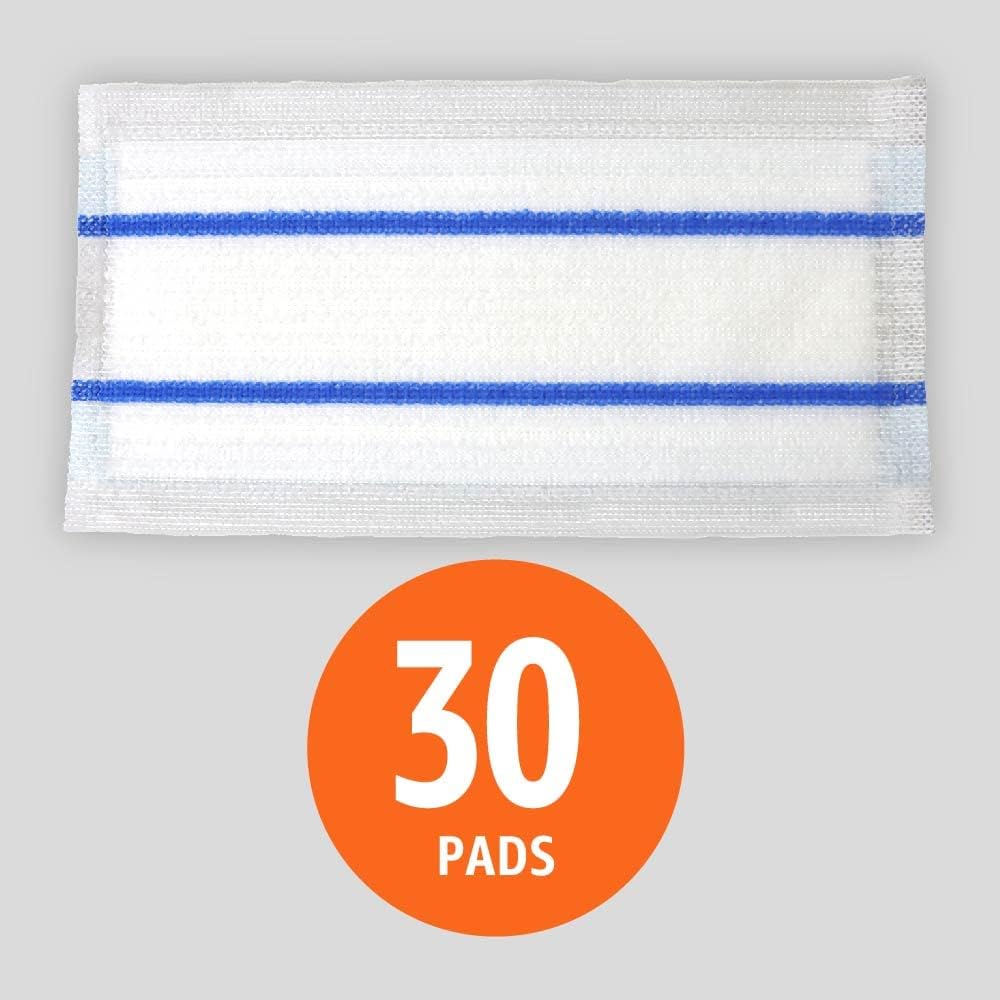 Amazon Basics Heavy Duty Floor Mopping Pads with Microfiber, Fits Swiffer WetJet Mopping Systems