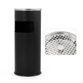 Trash Can Outdoor Waste Container Round Stainless Steel Trash Can with Removable Inner Bucket for
