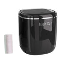 0.8 Gallon Desktop Mini Trash Can with Push-Open Lid, Small Waste Baskets Includes 50 Free Bags