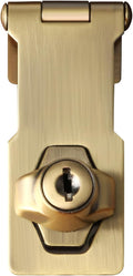 Alise Keyed Hasp Lock,3 Inch Safety Packlock Clasp Hasp Lock Latch with Lock,Door Hinge Lock with