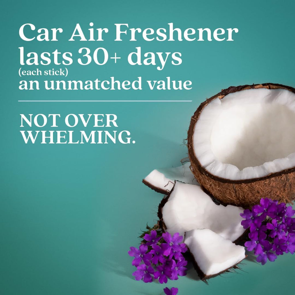Enviroscent Non-Toxic Car Air Freshener (Seaside Coconut & Verbena) Natural Car Air Freshener |