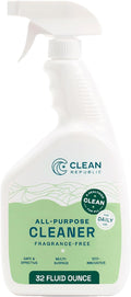 Clean Republic All-Purpose Cleaner, Daily Use Cleaning Spray for Kitchens, Bathrooms, and More, 32