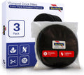 BioStrike Activated Carbon Filter Discs for Kitchen Compost Bin - Odor-Absorbing Charcoal for