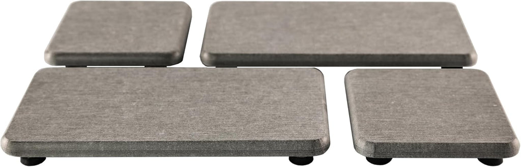 Set of 4 Water Absorbent Diatomite Coasters, Diatomaceous Earth Kitchen Soap Dish, Bathroom Trays