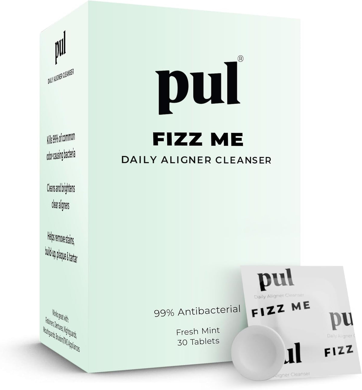 PUL Aligner Cleaner Tablets (Pack of 30) – For Cleaning Invisalign, All Clear Aligners & Retainers