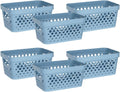 Glad Plastic Baskets for Organizing, Set of 6 | Pantry Storage for Under Counter, Linen Closet, and