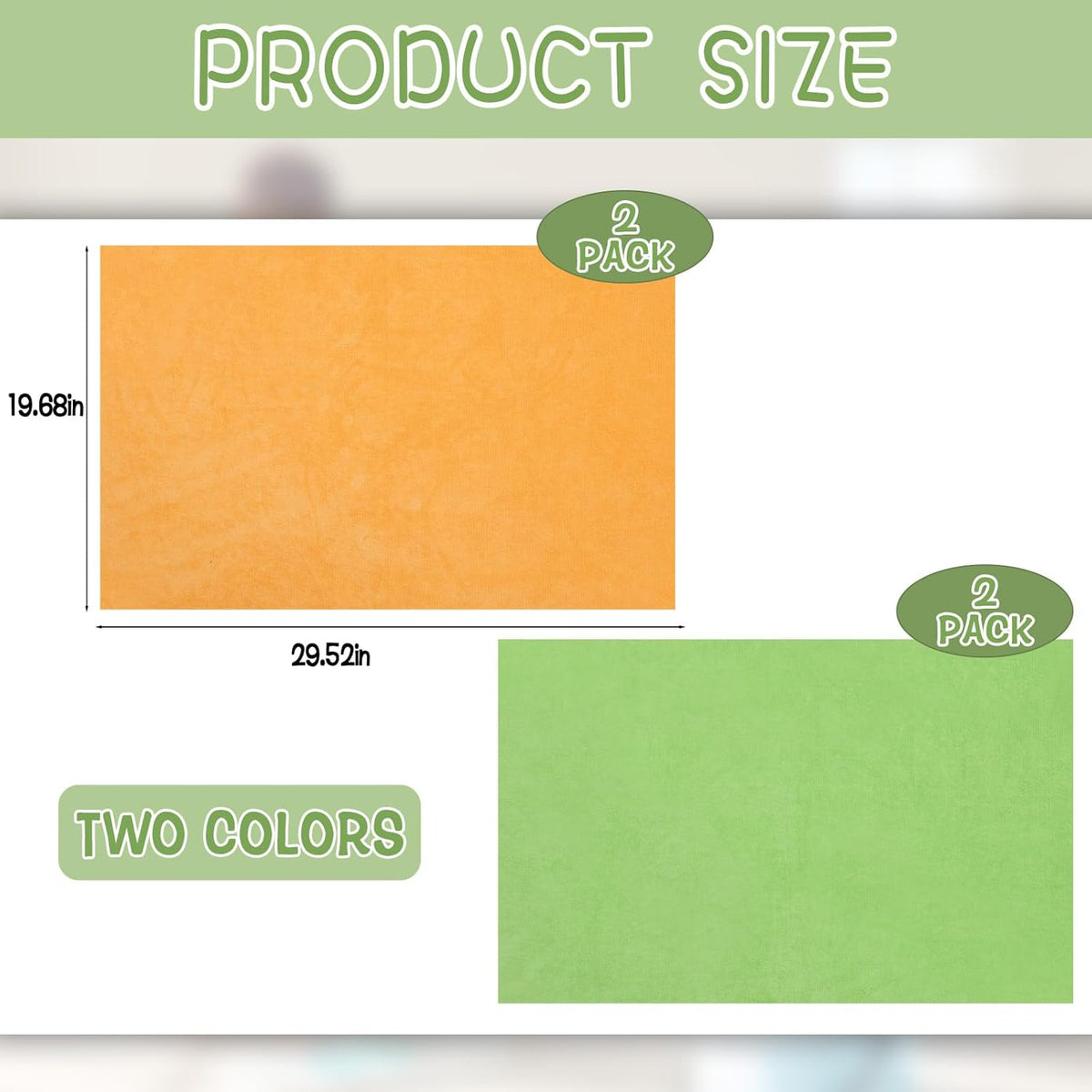 4 Pack Extra Large Microfiber Cleaning Cloths 20"x30", Lint-Free Reusable Towels for Home, Glass