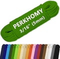 PerkHomy Cotton Rope 3/16" (5mm) 100 ft Multi Purpose Utility Diamond Braided Cord, Natural Cotton