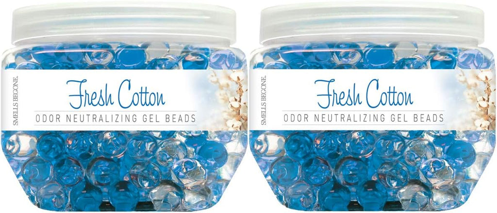 SMELLS BEGONE Odor Eliminator Gel Beads - 12 oz, Pack of 2 - Eliminates Odor in Bathrooms, Cars