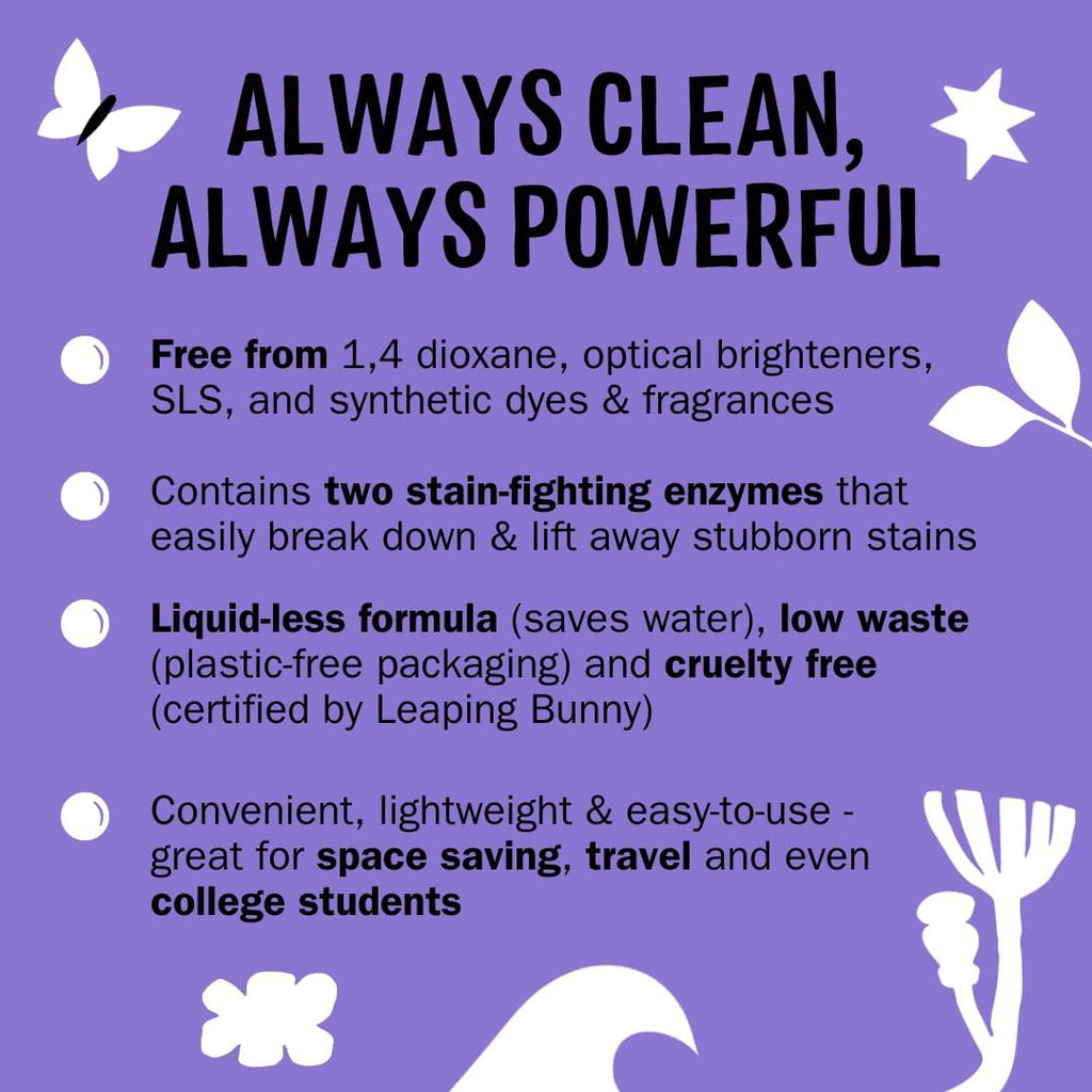 Molly’s Suds Laundry Detergent Sheets | Gentle on Sensitive Skin, Powerful Bio-Based Enzymes