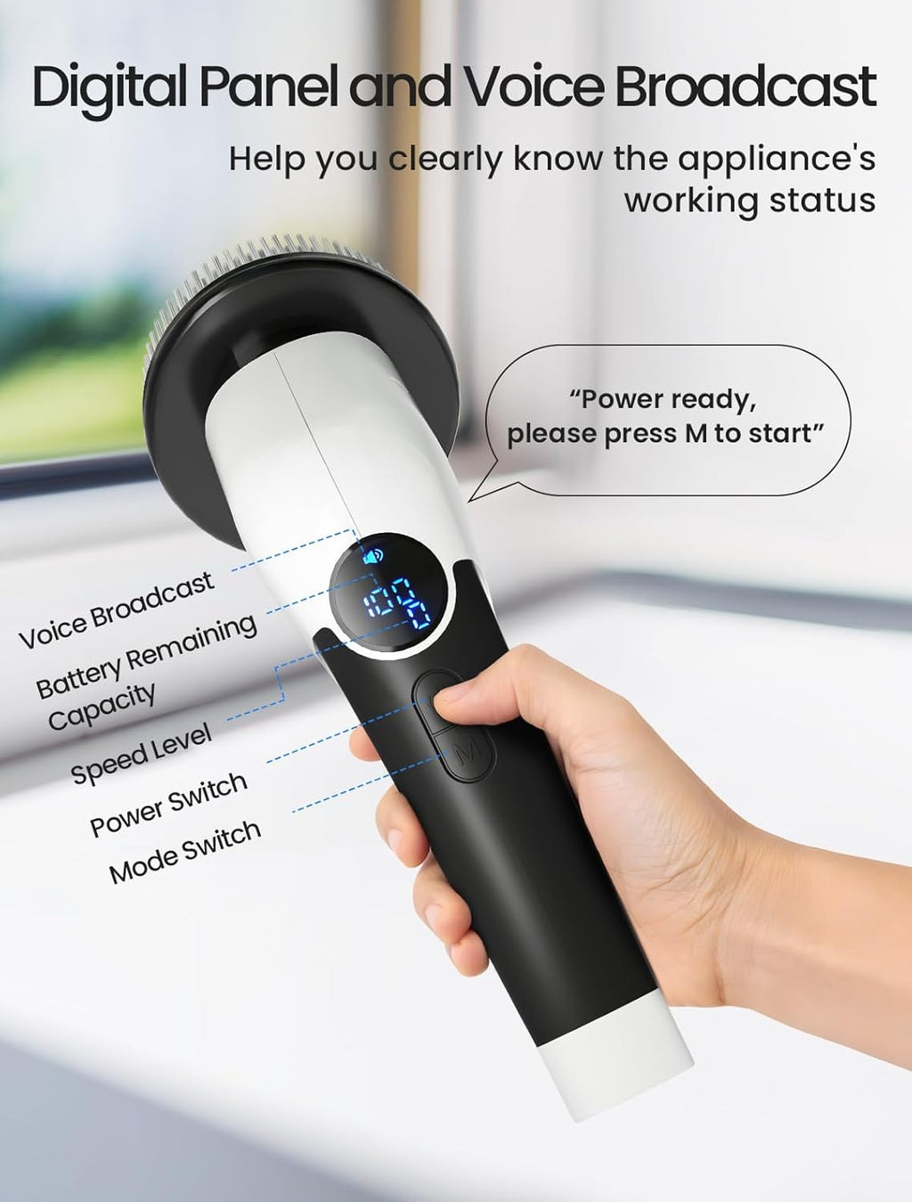 Electric Spin Scrubber, 2025 New Cordless Shower Cleaning Brush with 8 Replaceable Brush Heads, 3