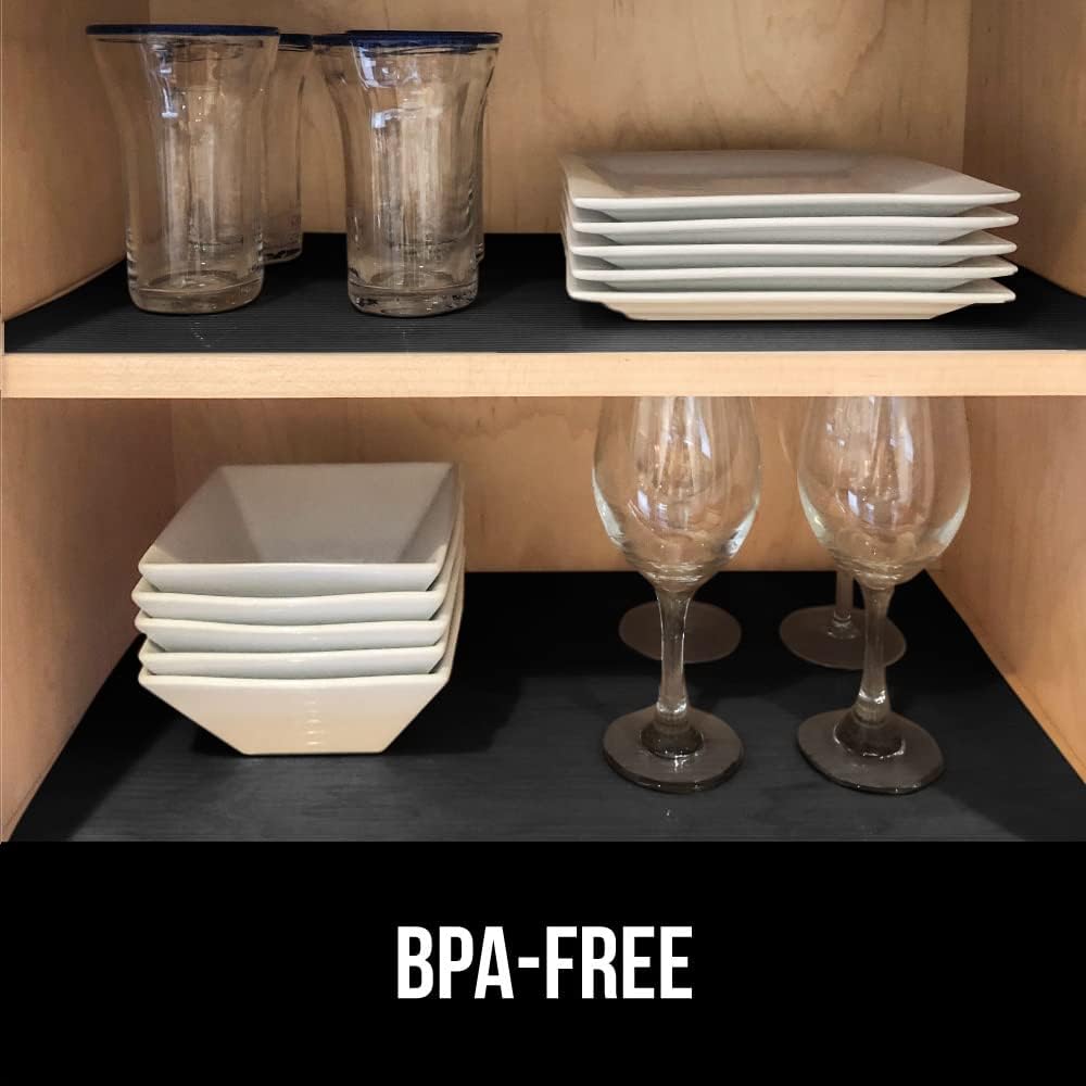 GORILLA GRIP DuraGuard Shelf Liner, 20x30 Non-Adhesive Cabinet Liners for Kitchen Drawers, Shelves