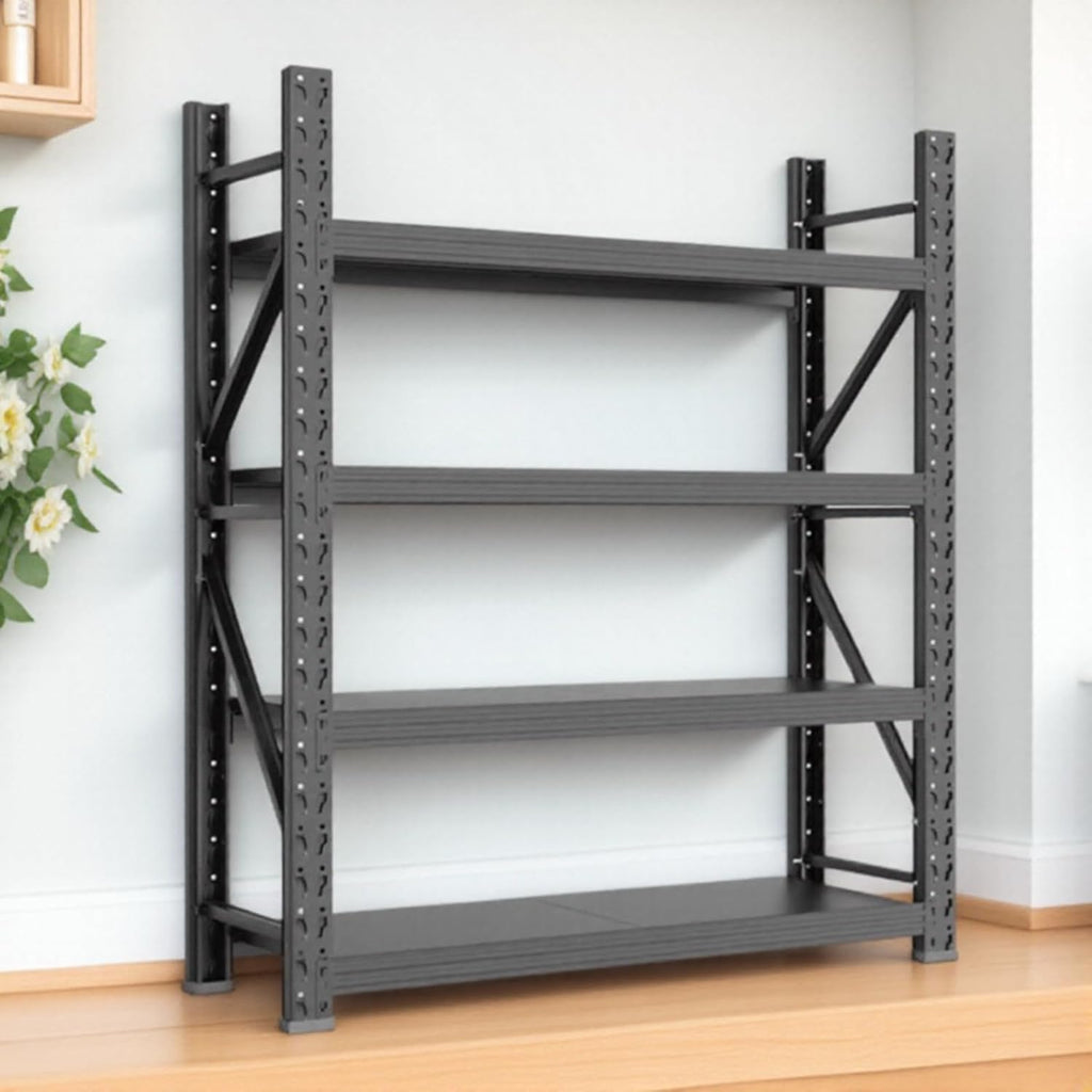 Storage Shelves Heavy Duty, Metal Garage Shelving Units, 4 Tier Storage Rack Shelf, Steel