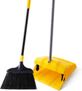 Yocada Commercial Broom and Dustpan Set with Windproof Cover Commercial Outdoor Indoor for
