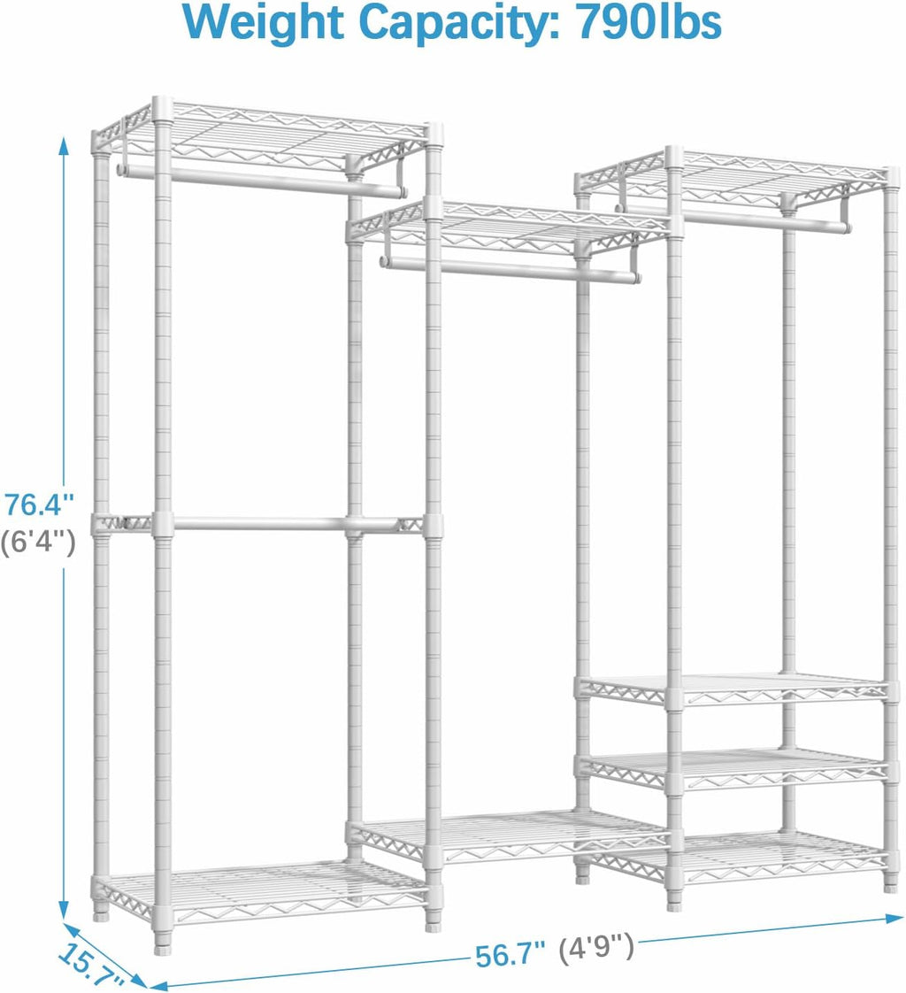 VIPEK V5 Medium Portable Closet Wardrobe Heavy Duty Clothes Rack, Freestanding Closet Metal