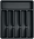 Silicone Silverware Drawer Organizer – Non-Slip Utensil Holder for Kitchen Drawers | Cutlery Tray