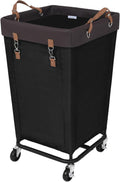 StorageWorks 160L Laundry Basket with Wheels, Large Rolling Hampers for Clothing Organizer, Dirty
